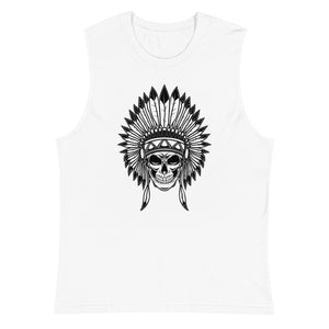 Native American Skull - black | Muscle Shirt