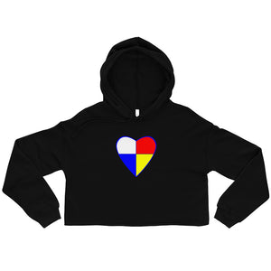 Native Heart - Blue | Crop Hoodie