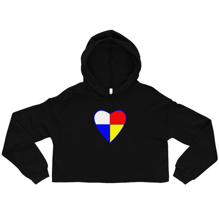 Native Heart - Blue | Crop Hoodie
