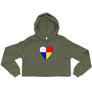 Native Heart - Blue | Crop Hoodie
