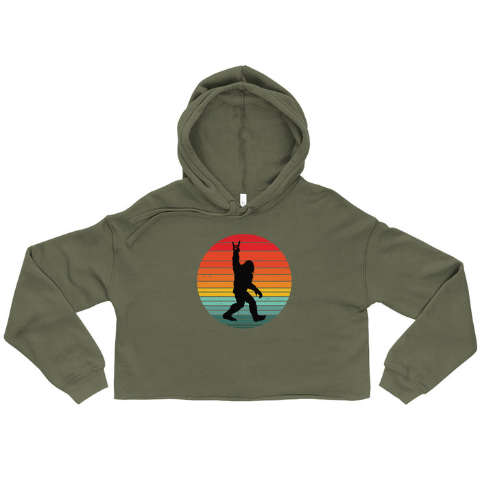 Retro Bigfoot | Crop Hoodie