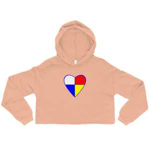 Native Heart - Blue | Crop Hoodie