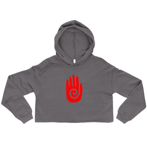 Shaman's Hand - Red | Crop Hoodie