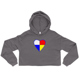 Native Heart - Blue | Crop Hoodie
