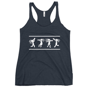 Kokopelli Dance - White | Racerback Tank