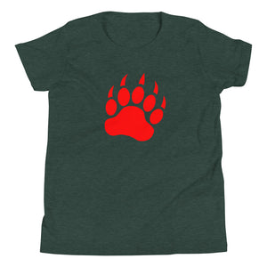 Bear Paw - Red | Youth T-Shirt